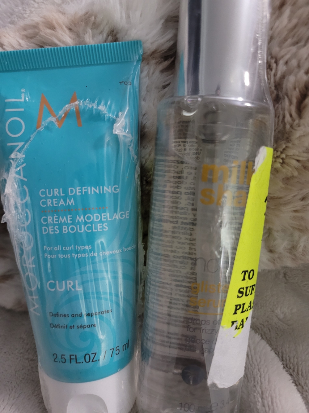 BNWT Haircare Duo - Moroccanoil Curl Cream & Milk_Shake Glistening Serum